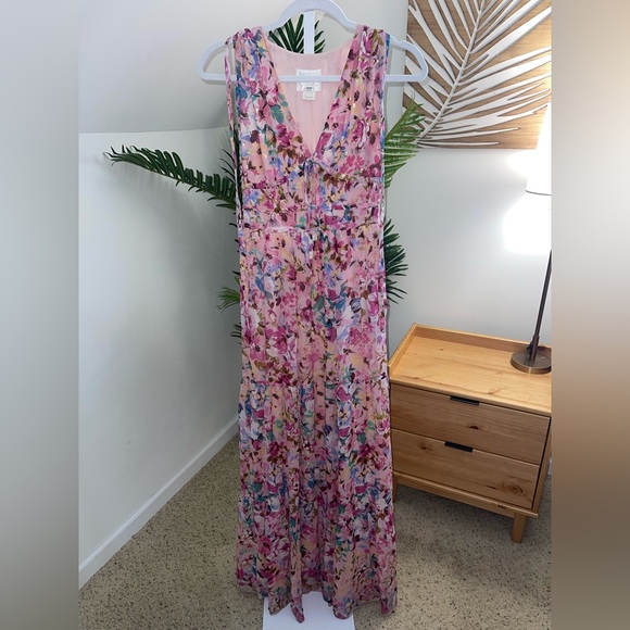 Shoshanna Floral Maxi Dress - Pink and Blue - Picture 5 of 7